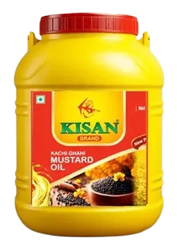 Kisan Brand Kachchi Ghani Mustard Oil
